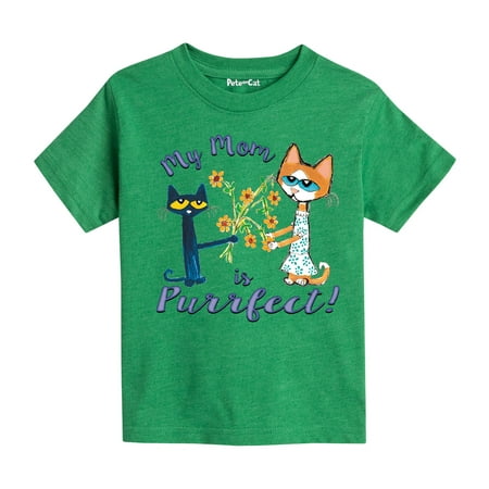 

Pete The Cat - My Mom Is Purrfect! - Toddler Short Sleeve Graphic T-Shirt