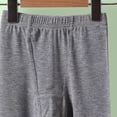 thumbnail image 5 of BADHUB Girls Knee Length Pants Dressy Casual Bermuda Shorts Elastic Waist Solid Color Soft Summer Short Pant Gray 5 Years, 5 of 5