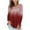 Red, variant on Womens Long Sleeve V-neck Button Casual Tops Blouse T Shirt Womens Long Sleeve V-Neck Gradient Colour Loose Casual Tee T-Shirt Tops Autumn And Winter Long Sleeve Top