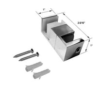 Gordon Glassâ„¢ Polished Stainless Steel Replacement Shower Door Guide for Frameless Shower Door System