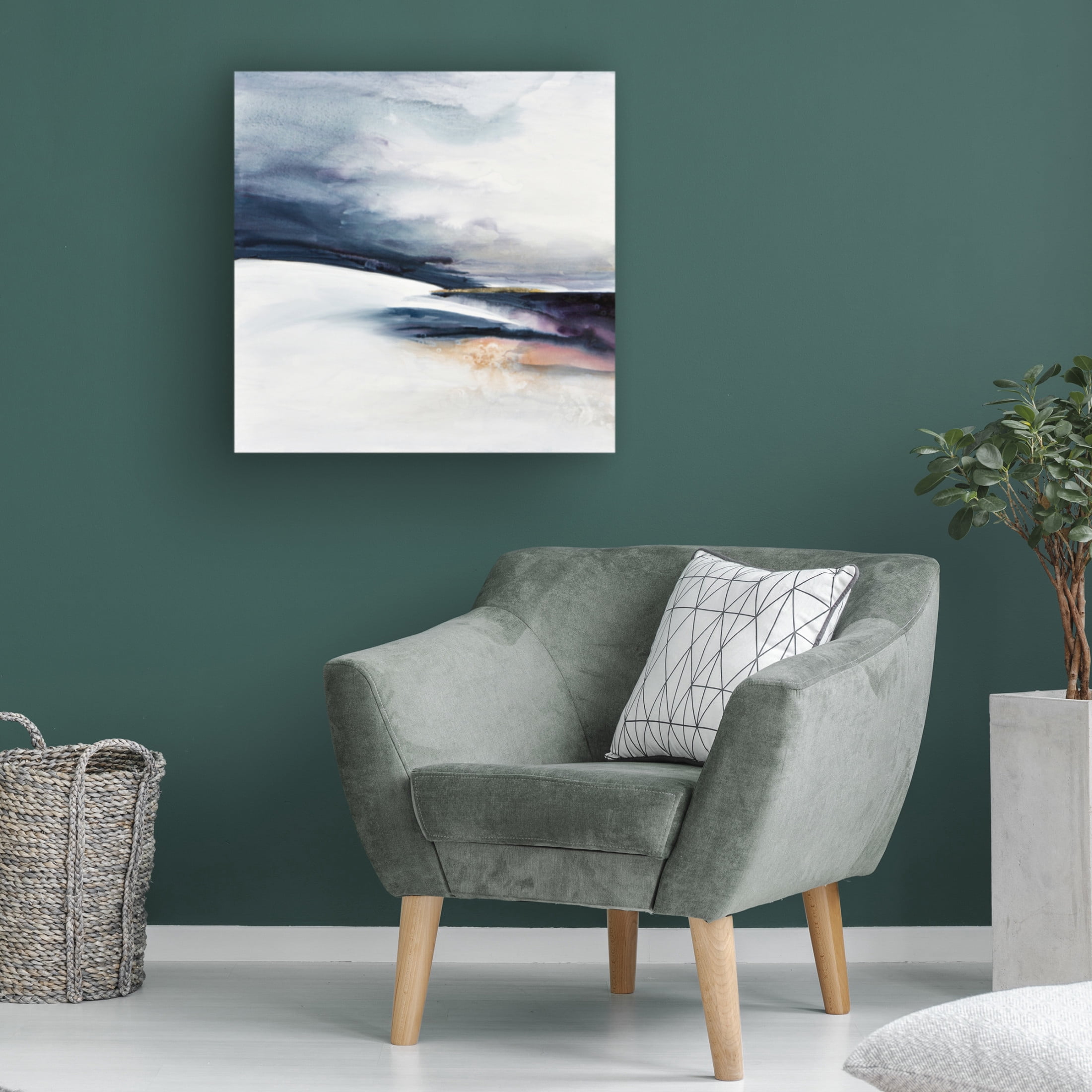 Canvas Wall Art - Karen Hale 'A Place To Be' Wall Art for Living Room, Bedroom, or Office Décor by Trademark Fine Art - 35 x 35 Inches
