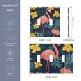 thumbnail image 2 of Yayeee Toggle Light Switch Wall Plate 3-Gang 6.37"x4.48" Decorative Outlet Cover, Pink Floral Flamingo, 2 of 7