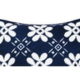 thumbnail image 2 of Navy Tile Needlepoint Accent Pillow, 2 of 4