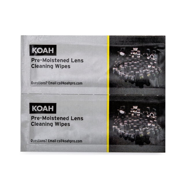 Toallitas limpiadoras de lentes Koah PRO prehumedecidas (paquete de 400)