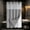 F, variant on Textured Color Block Shower Curtain Waterproof Two Tone Bathroom Curtain with Snap Hooks No Drill C-Shape Punch Free Hooks Bathtub Partition 75x71 Inch Semi Sheer Light Filtering Fabric, Gray