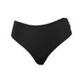 thumbnail image 6 of Conairie Womens Bikini Bottoms Full Coverage High Cut Bathing Suit Lightweight Ruched Scrunch Swimsuit Bottom Black XL, 6 of 6