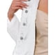 thumbnail image 5 of Abrigo de piel sintética elegante INSPIRE CHIC para mujer, chaqueta corta de botones a presión para bodas de invierno, XL blanco, 5 of 6