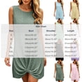 thumbnail image 4 of Bxsruta Women's Sleeveless Twist Knot Tunic Dress - Casual Crew Neck Knit Summer Mini Dress, Pullover Lightweight Soft Breathable Stretchy and Comfortable Fabric for Everyday Wear, 4 of 7