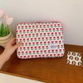thumbnail image 3 of Computer Bag Zipper Cute Flower Laptop Sleeve for 14in Notebook (Red Flower 8 S), 3 of 9