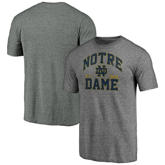 Men's Heather Gray Notre Dame Fighting Irish Winners Podium Tri-Blend T-Shirt