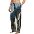 thumbnail image 6 of Rateoe Wild Blue Cool Dragon Pattern Men’s Ultra-Soft Comfy Pajama Lounge Pants Sleepwear,Comfortable Lounge Wear,lightweight Pajamas, Casual Home Wear-Large, 6 of 6