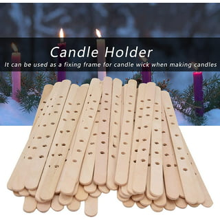  Wooden wick holder, Wick Centering Tool for Single Wooden Wick  Candle, 1-Wooden Wick Stabilizer, Wooden Wick Holder, Wick Stabilizer for Candle  Making (2.5) : Home & Kitchen