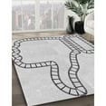 thumbnail image 3 of Ahgly Company Machine Washable Indoor Rectangle Transitional Platinum Gray Area Rugs, 7' x 10', 3 of 7