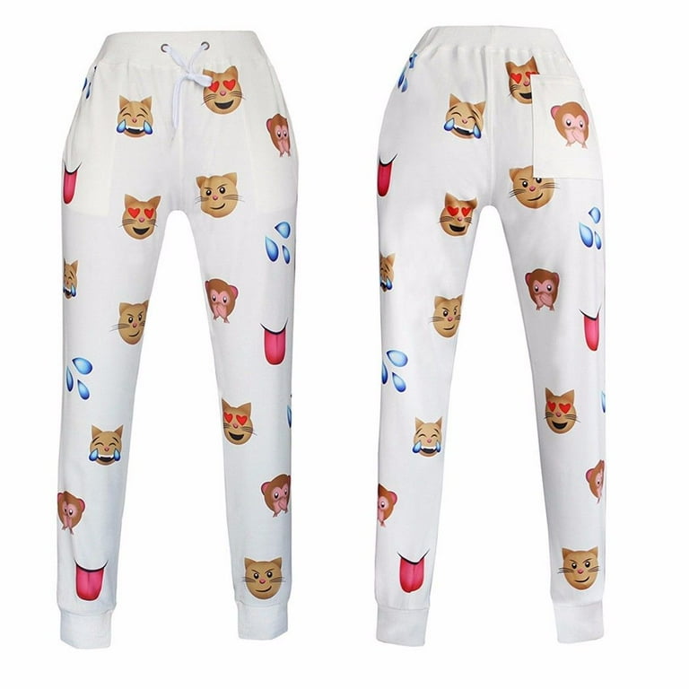 Men Women EMOJI Funny 3D Print Jogger Floral Top Suit Clothes Walmart