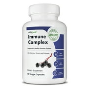 VitaPost Immune Complex Supplement with Vitamin C, Elderberry, Zinc - 60 Capsules