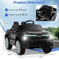 thumbnail image 2 of Licensed Chevrolet Silverado Ride on Car for Kids by OLAKIDS, 12V Battery Powered Electric Vehicle with Shock Absorption, Remote Control, Headlight, Bluetooth, Power Display, USB, Aged 3-8, 2 of 9