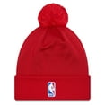 thumbnail image 2 of Men's New Era  Red Chicago Bulls 2023 NBA Draft Cuffed Knit Hat with Pom - OSFA, 2 of 2