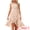 Apricot, variant on DARING DIVA Women's Summer Wrap Round Neck Keyhole Back Dresses XS Apricot