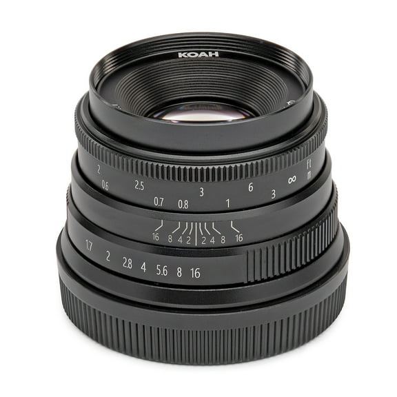 Koah Artisans Series 35mm f/1.7 Manual Focus Lens for Fujifilm FX (Black)