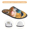 thumbnail image 3 of Fotbe Bluebird Blossom Elegance Pantuflas Peludas para Mujer con Estampado, Zapatillas de Peluche, Zapatos de Invierno para Casa, Uso Interior y Exterior-Medium, 3 of 8