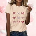 thumbnail image 2 of RKSTN Valentines Gift Valentine Shirts for Women Oversized Crewneck Valentine's Day Graphic Print Short Sleeve T Shirts Pullover Top Womens Casual Round Neck Plus Size Loose Comfy Summer Tee Shirts, 2 of 6
