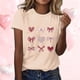 thumbnail image 2 of RKSTN Valentines Gift Valentine Shirts for Women Oversized Crewneck Valentine's Day Graphic Print Short Sleeve T Shirts Pullover Top Womens Casual Round Neck Plus Size Loose Comfy Summer Tee Shirts, 2 of 6