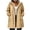 Khaki, variant on Xaqiouau Womens Waterproof Rain Jacket Hooded Lightweight Raincoat Casual Windbreaker Long Outdoor Coat With Pockets