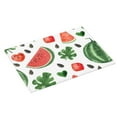thumbnail image 2 of YFYANG Microfiber Dish Drying Mat for Kitchen, Reusable Cute Watercolor Watermelon Doodle Large Dish Mat, 18" x 24", 2 of 9