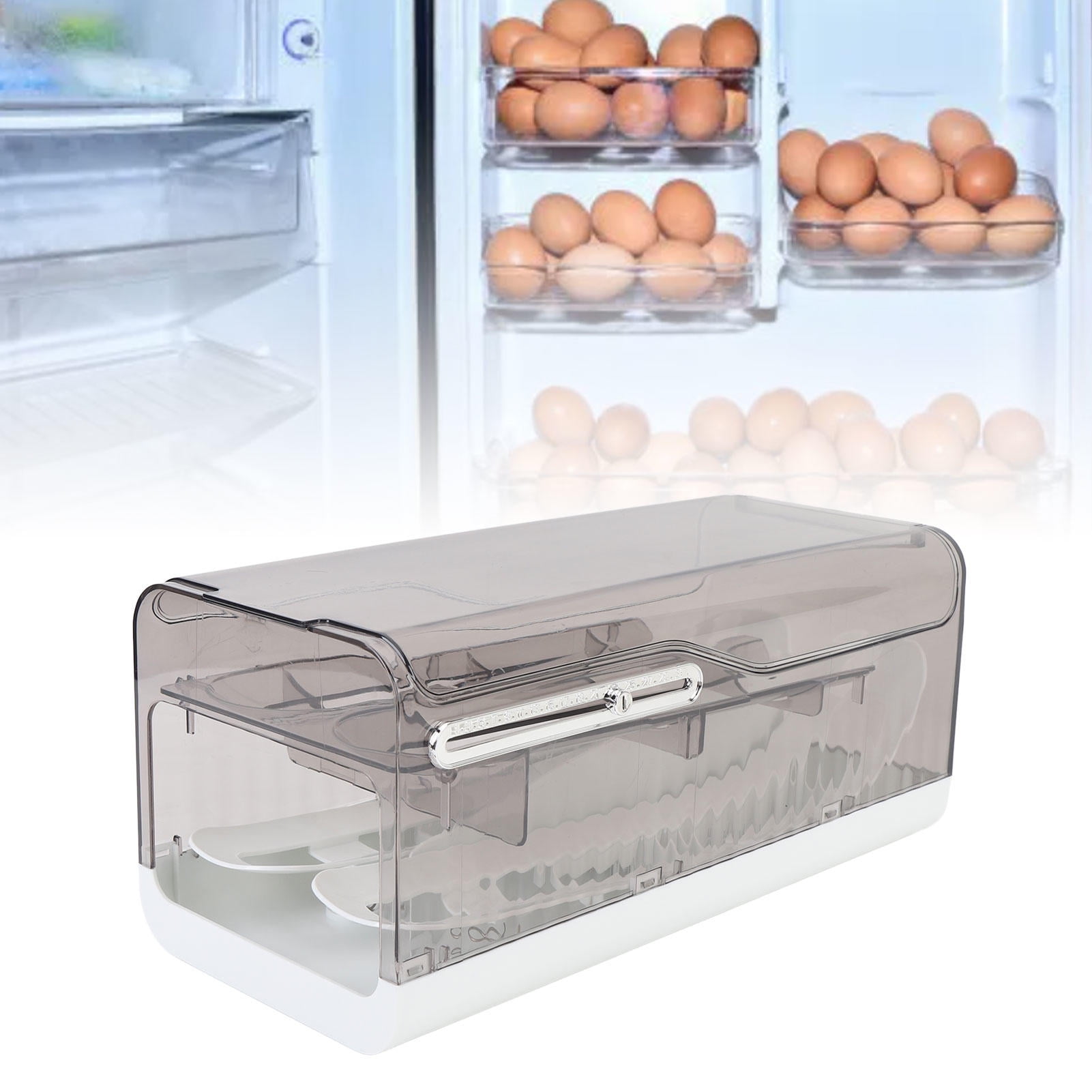 BIMZUC Rolling Egg Holder – Food‑Grade, Space‑Saving Refrigerator Side Door Organizer, 7.87×14.17×7.48 in, 2.36 lb, 27.66$