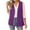 Purple, variant on Winter Warm Women's Sleeveless Blazer Vest Fully Lined Casual Work office Jacket with Pockets Red XXXL(XXXL)