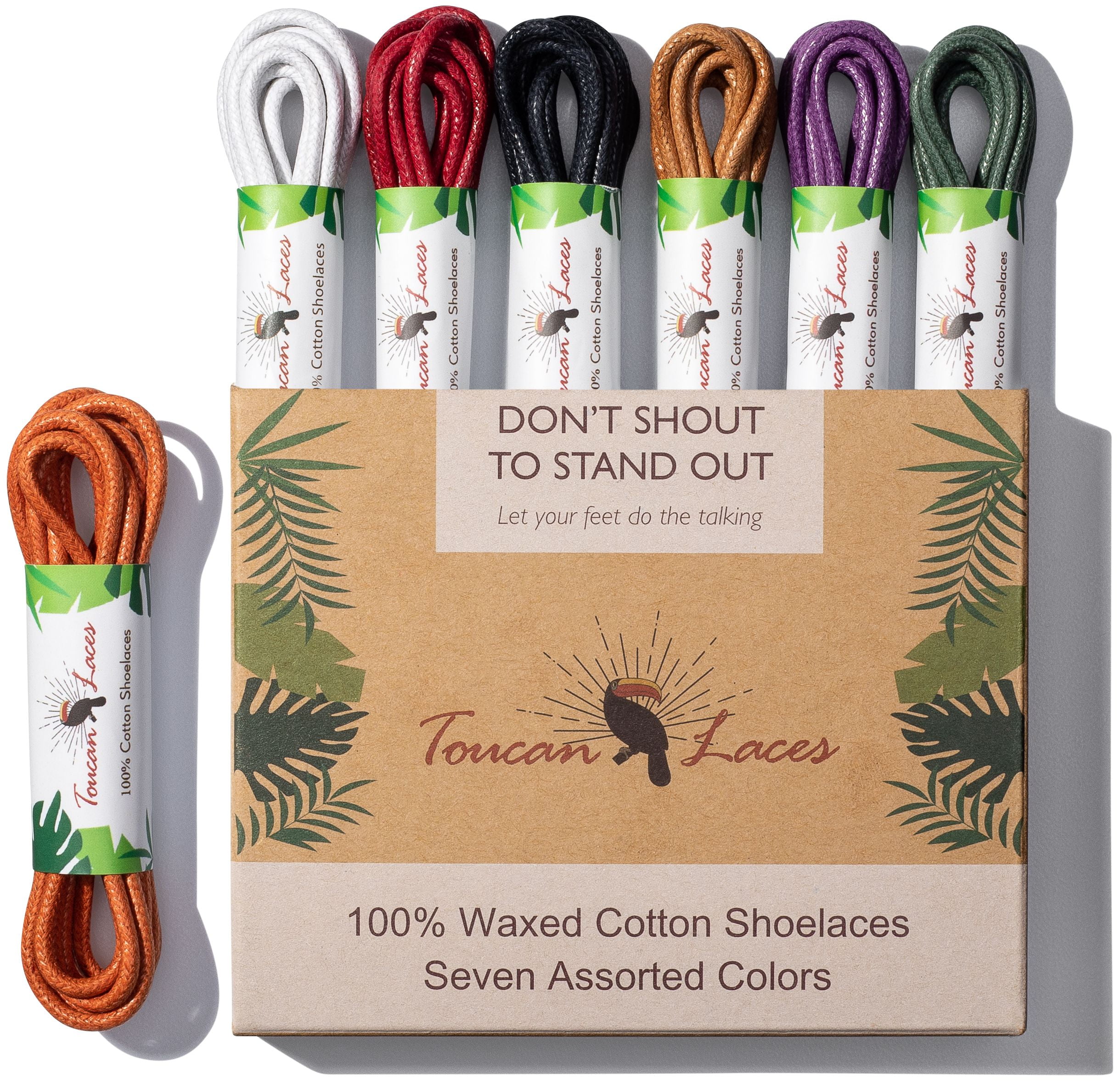 1 Pair Premium Thick Round Waxed Cotton Shoe laces 9 Kind Colors 7 Kind Lengths 