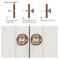 thumbnail image 4 of 4 Pcs Many Cats Pattern Knobs for Kitchen Cabinet Cupboard Dresser Bookcase Drawer Pulls Handles Round Home Decor, 4 of 5