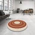 thumbnail image 3 of Ahgly Company Indoor Rectangle Patterned Grapefruit Red Area Rugs, 7' x 10', 3 of 6