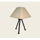 thumbnail image 2 of Lampara de mesa Tripie Beige Iluminación Luz Vic Moderno, 2 of 2