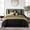 Black Gold, variant on Nanshing Marley 7 Piece Damask Comforter Set , Grey , King Size , Jacquard with matching solid piece work