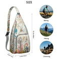 thumbnail image 2 of Marine Explorer Sling Backpack - Abstract Ocean Life Print, Fashionable Crossbody Bag for Students & Office Workers, 2 of 4