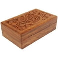 thumbnail image 6 of Handmade Wooden Jewellery Box for Women Jewel Organizer Hand Carved with Intricate Carvings Gift Items, 8 inches, 6 of 6
