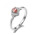 thumbnail image 2 of Pear Cut 1.25 Carat Morganite and Diamond Engagement Ring in 14k White Gold affordable morganite and diamond engagement ring, 2 of 2