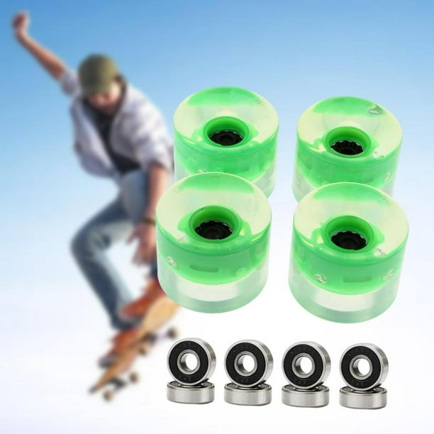 4 Piezas 60mm ruedas Brillan en Noche 78A para Patinetas Baoblaze