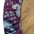 thumbnail image 5 of Ambesonne Floral Design Fitted Round Tablecloth, Nostalgic Hibiscus, 40"- 44" Diameter, Plum Deep Sky Blue, 5 of 5