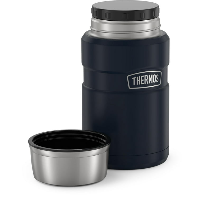 Thermos Stainless King 16Oz Food Jar With Folding Spoon Blue – Mad
