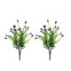 thumbnail image 1 of Advancent 2 uds flores artificiales elegantes y ecológicas de plástico para decoración de bodas durabilidad duradera Flores artificiales púrpura, 1 of 6