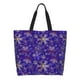 thumbnail image 1 of Balery blue purple Snowflake Bolsa Tote Estilo Estético con Cremalleras, Bolsa de Hombro, Bolsa de Compras Grande y Plegable, 1 of 8