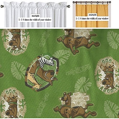 Window Curtain Valance Scooby Doo Camouflage Fabric ...