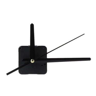 RedTagTown 3-Pack Silent Quartz Clock Movement Mechanism With Hands – DIY Wall Clock Repair Kit (Black/White/Gold)