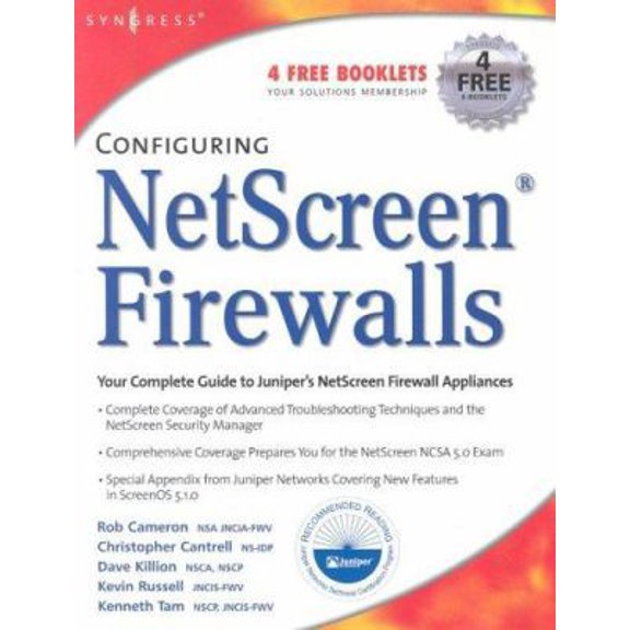 Pre-Owned Configuring Netscreen Firewalls (Paperback) 1932266399 9781932266399