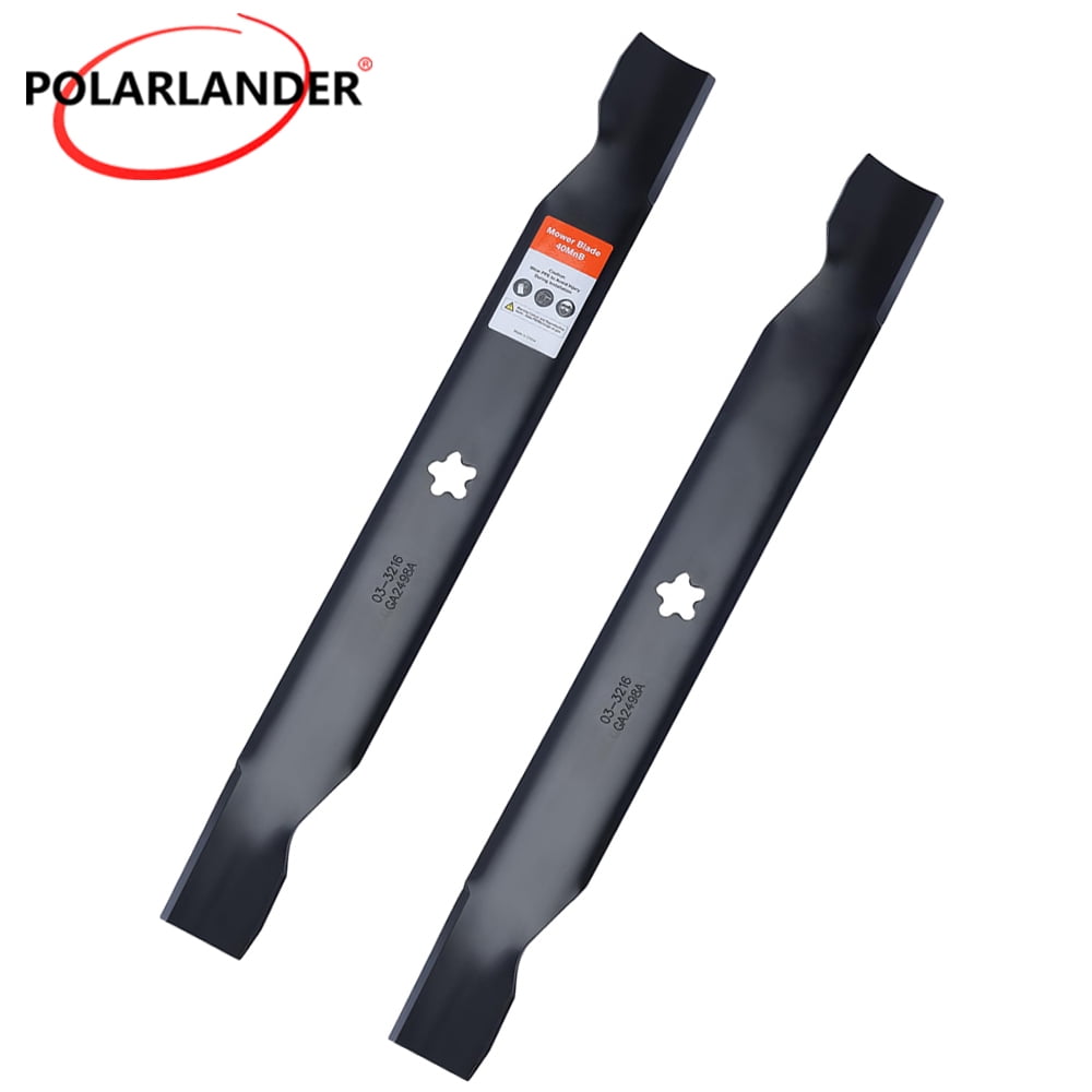 2 pieces 138971 Mower Blades for Craftsman LT1000 LT2000 42 inch Riding Mower, Poulan Pro Husqvarna 42'' Deck Lawn Tractor