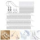 thumbnail image 3 of Ganchos para hacer aretes,Suministros para hacer joyas de aretes Poste para aretes,Alfileres para aretes Respaldos de aretes Hallazgos DIY Charms,Tornillo para aretes con ganchos para aretes, 3 of 7