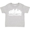 thumbnail image 3 of Inktastic Cleveland Skyline Grunge White Boys or Girls Toddler T-Shirt, 3 of 5