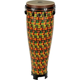 LP Junior Wood Congas with Chrome Hardware and Stand Natural